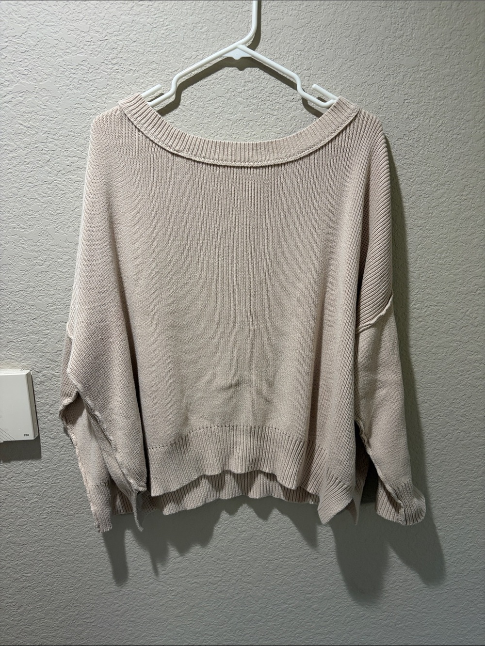 CJLA Women's Oversized Crewneck Sweater - Cream